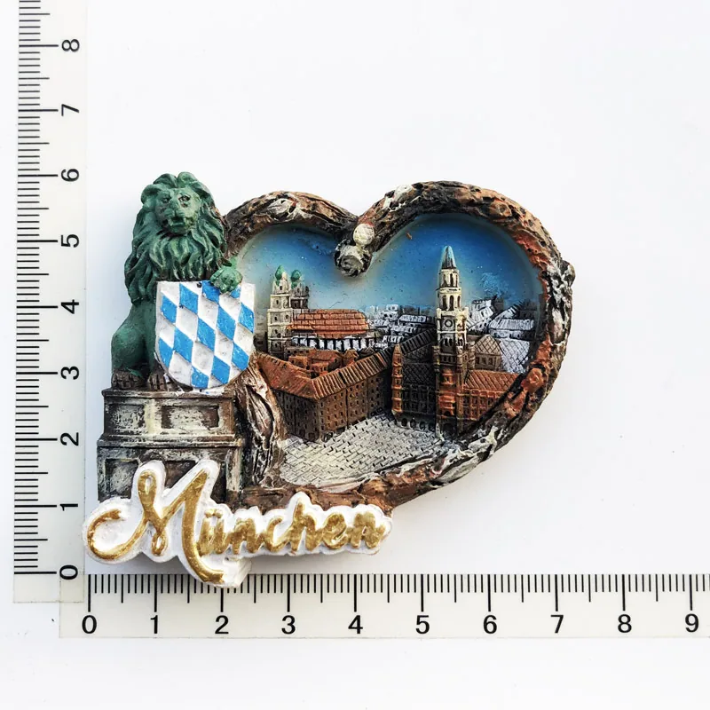 Manufacturers, spot wholesale, cross-border sources, scenic spots in Germany, tourist souvenirs, resin painted magnetic refriger 13