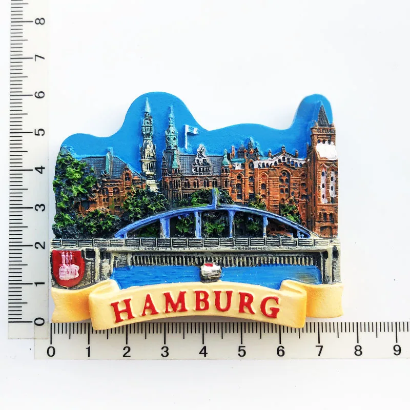 Manufacturers, spot wholesale, cross-border sources, scenic spots in Germany, tourist souvenirs, resin painted magnetic refriger 16