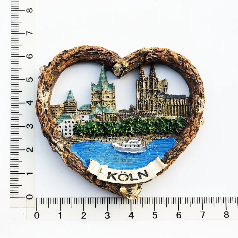 Manufacturers, spot wholesale, cross-border sources, scenic spots in Germany, tourist souvenirs, resin painted magnetic refriger 8