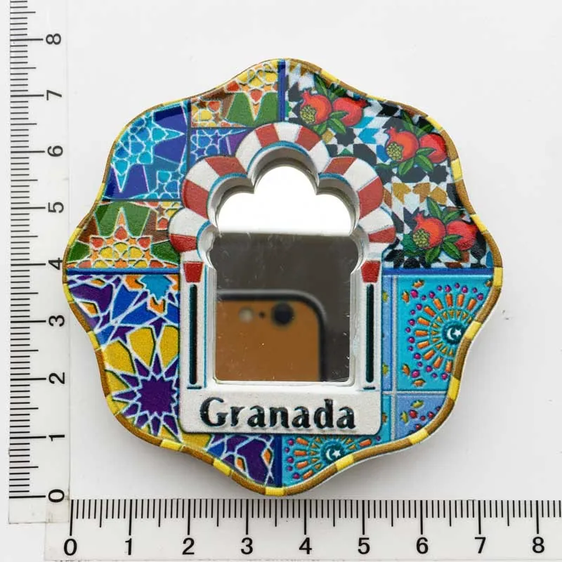 Manufacturer spot cross-border source wholesale Spain creative tourism commemorative decoration crafts UV magnetic refrigerator 33