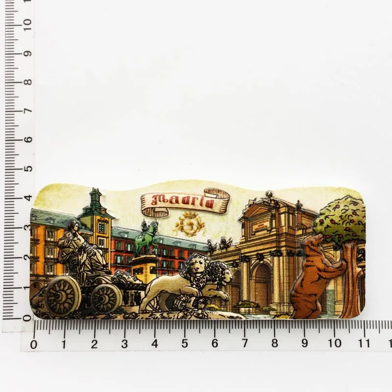 Manufacturer spot cross-border source wholesale Spain creative tourism commemorative decoration crafts UV magnetic refrigerator 4