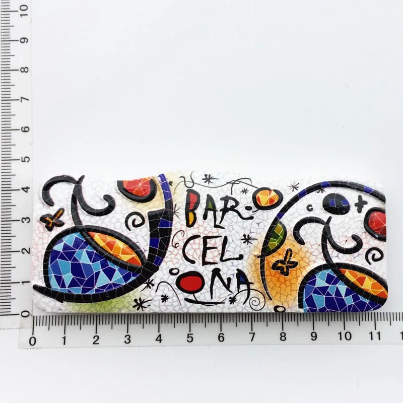 Manufacturer spot cross-border source wholesale Spain creative tourism commemorative decoration crafts UV magnetic refrigerator 13