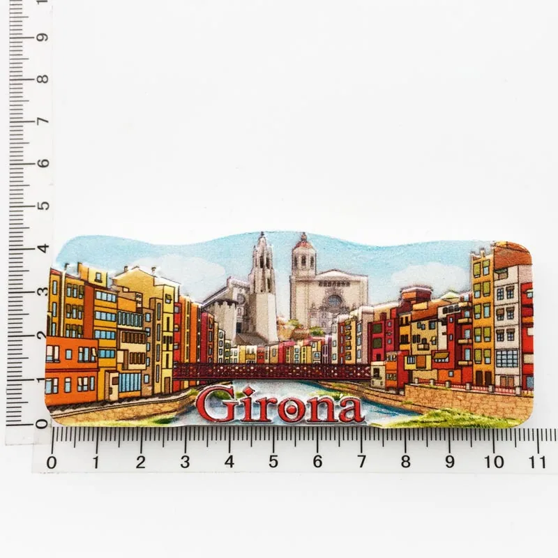 Manufacturer spot cross-border source wholesale Spain creative tourism commemorative decoration crafts UV magnetic refrigerator 5