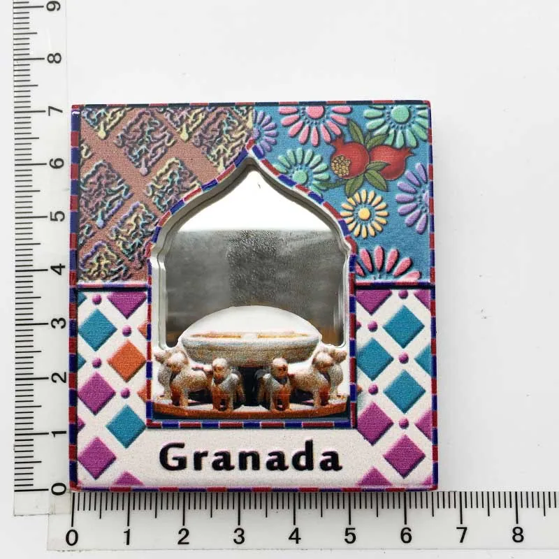 Manufacturer spot cross-border source wholesale Spain creative tourism commemorative decoration crafts UV magnetic refrigerator 31