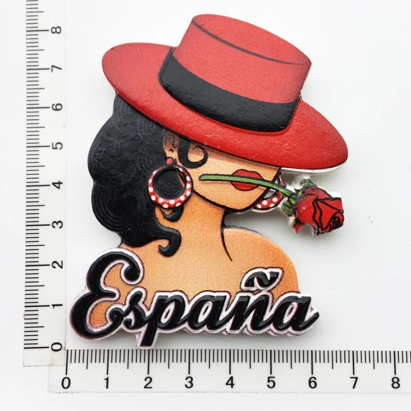 Manufacturer spot cross-border source wholesale Spain creative tourism commemorative decoration crafts UV magnetic refrigerator 9