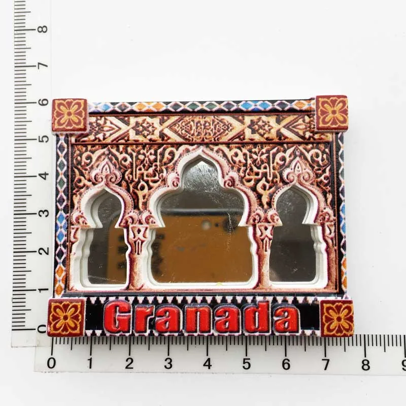 Manufacturer spot cross-border source wholesale Spain creative tourism commemorative decoration crafts UV magnetic refrigerator 30