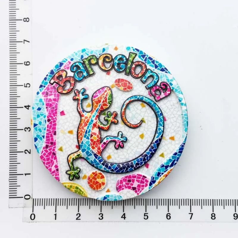 Manufacturer spot cross-border source wholesale Spain creative tourism commemorative decoration crafts UV magnetic refrigerator 28