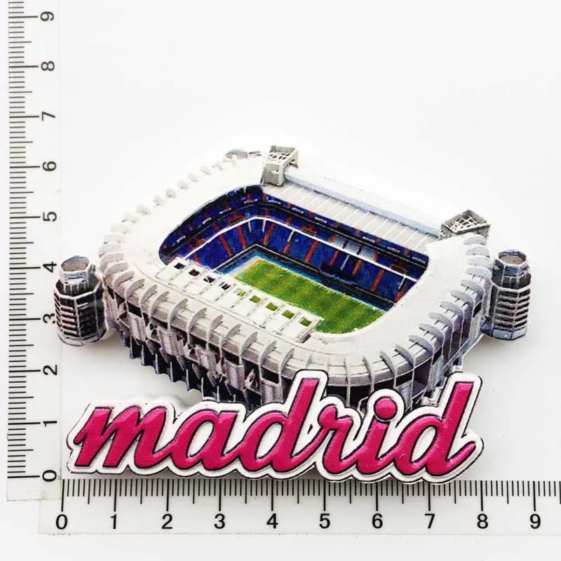 Manufacturer spot cross-border source wholesale Spain creative tourism commemorative decoration crafts UV magnetic refrigerator 7