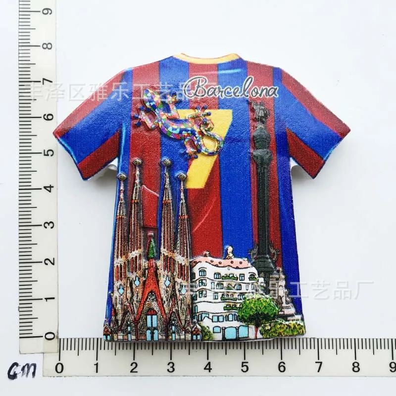 Manufacturer spot cross-border source wholesale Spain creative tourism commemorative decoration crafts UV magnetic refrigerator 29