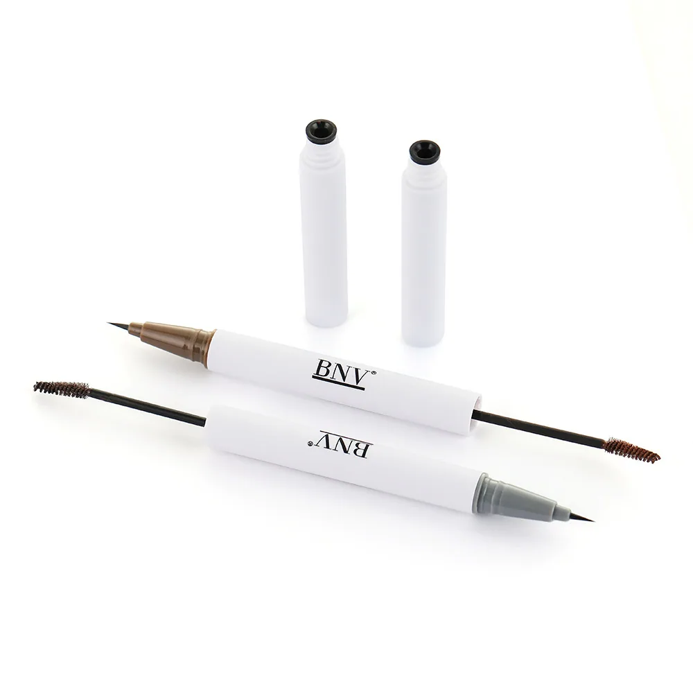 BNV eyebrow pencil color swatches and size chart, multiple shades available for different brows