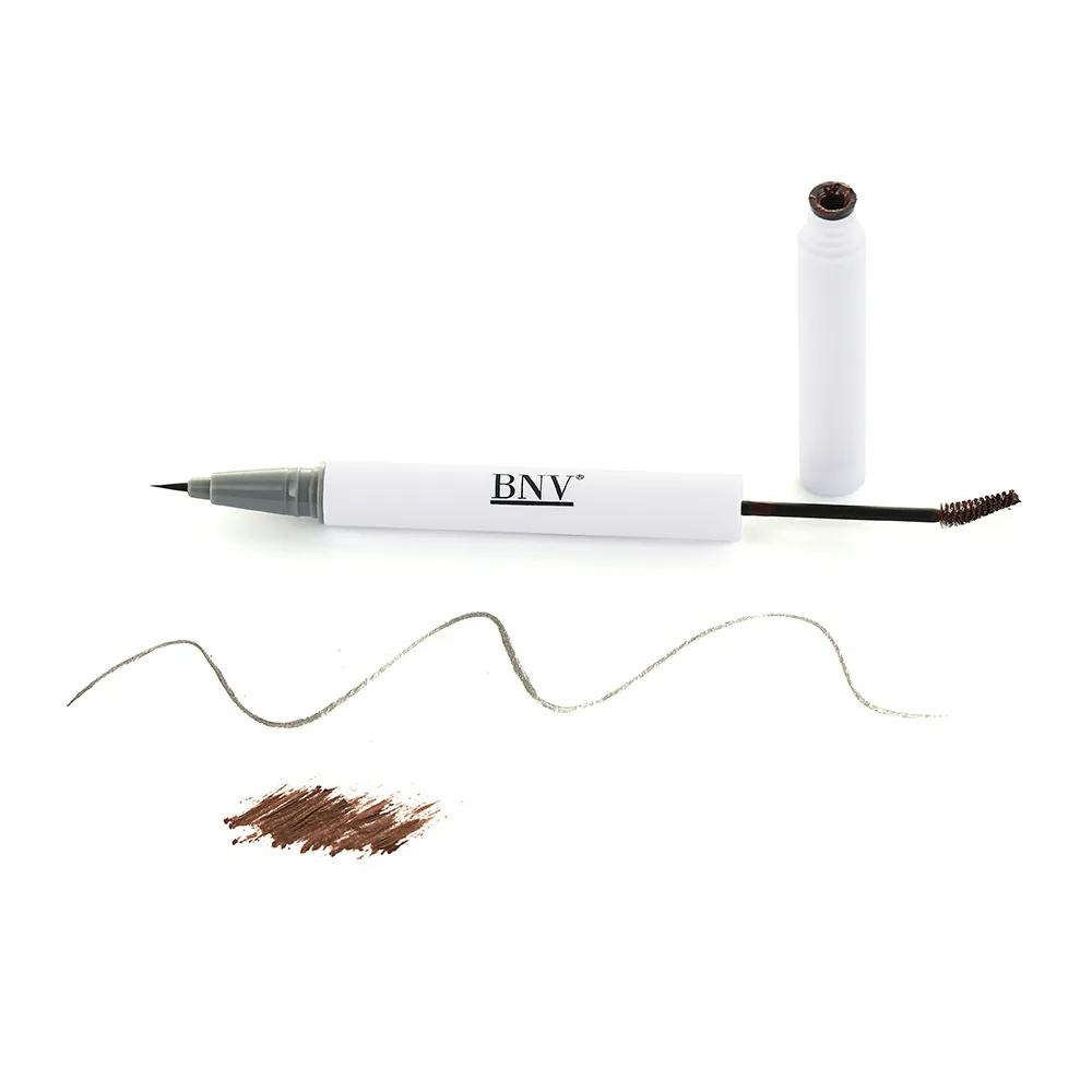 Close-up of BNV eyebrow pencil extra fine tip drawing precise three-dimensional brow lines