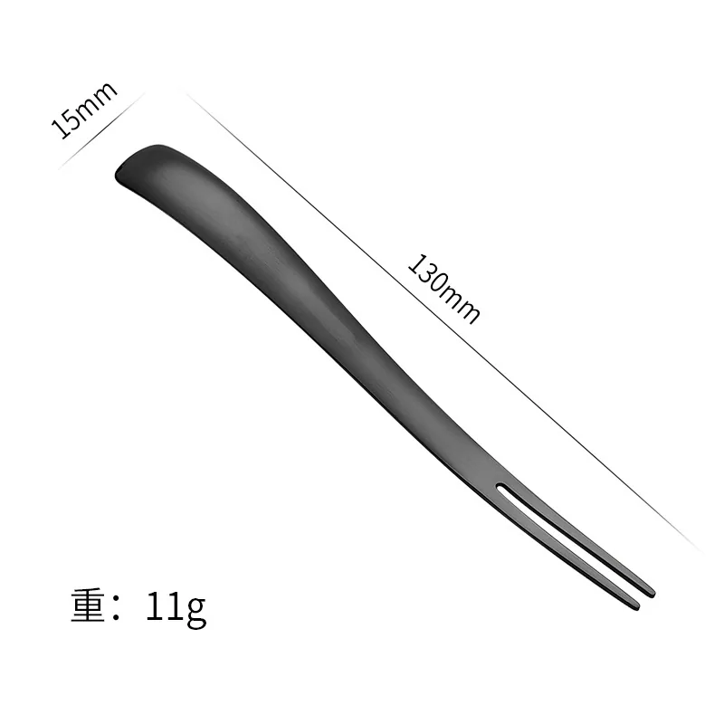 304 stainless steel tea spoon household fruit fork dessert ice cream cake double-ended fork spoon 10