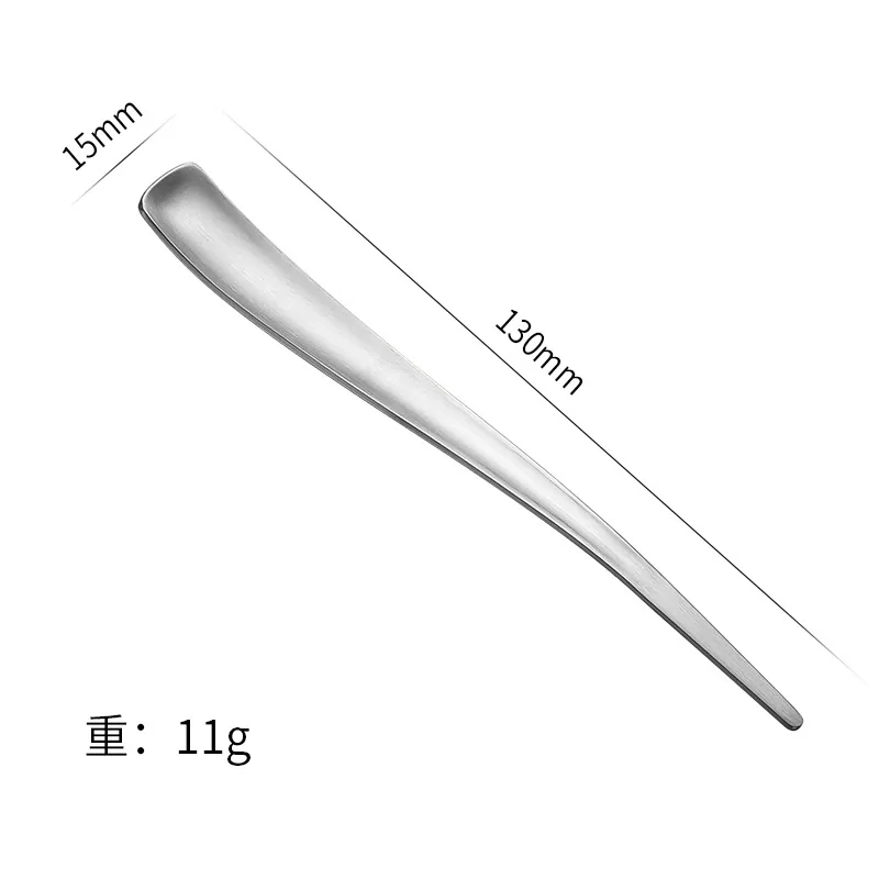 304 stainless steel tea spoon household fruit fork dessert ice cream cake double-ended fork spoon
