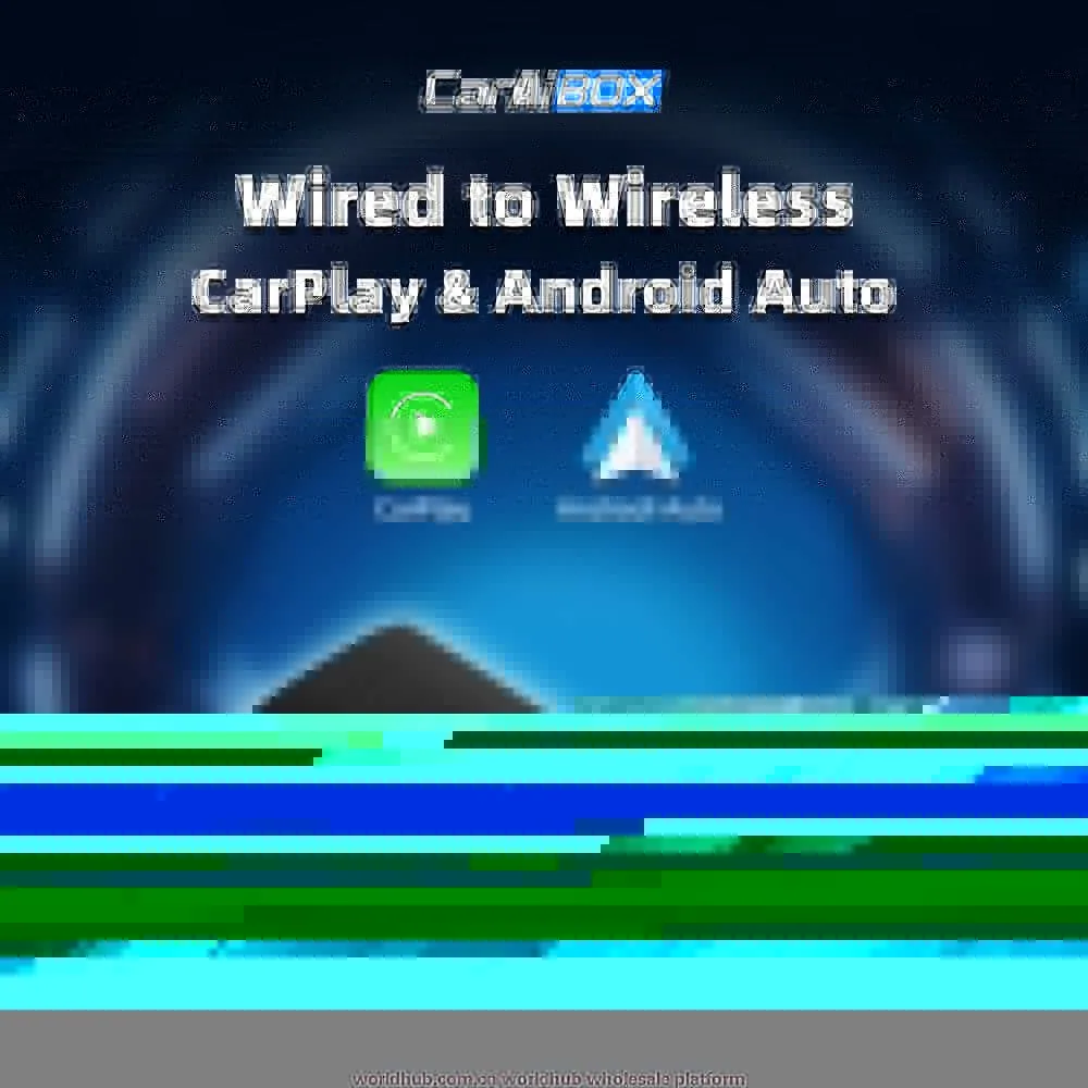 Wireless carplay box cross-border hot sale AI original car wired to wireless carplay car adapter box 6