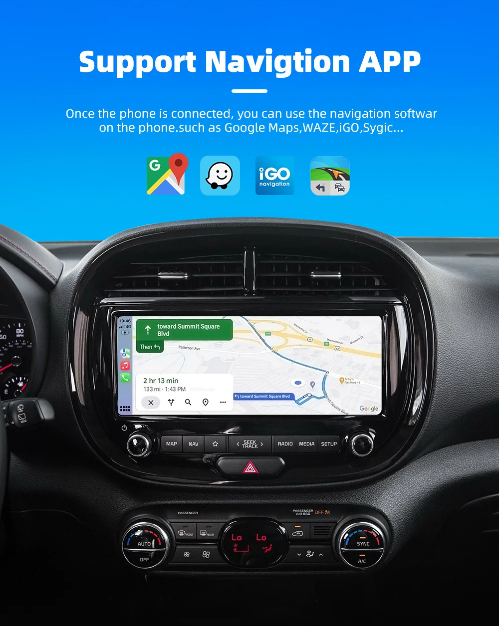 Wireless carplay box cross-border hot sale AI original car wired to wireless carplay car adapter box 15