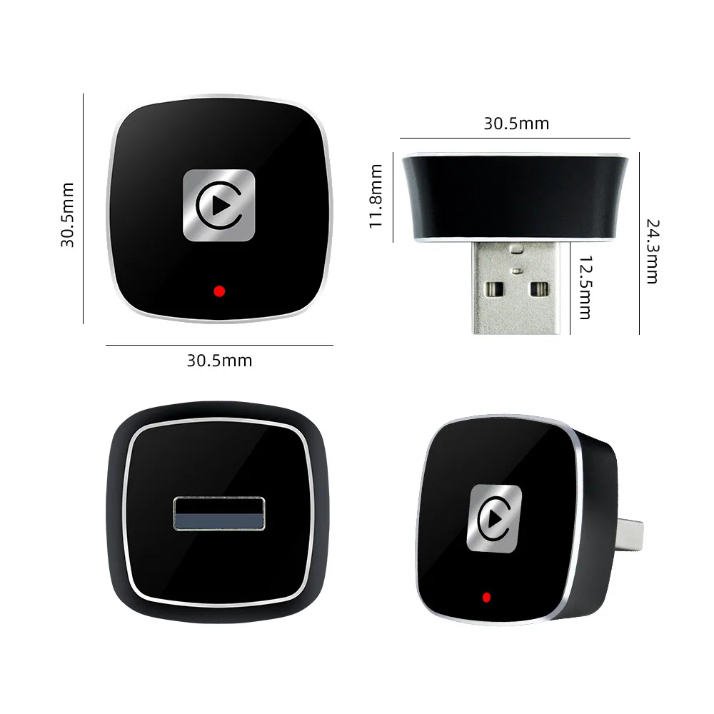 USB AI CarPlay wired to wireless box cross-border Bluetooth 4