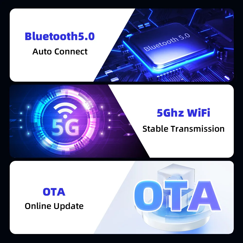 Wireless CarPlay Android auto car AI box USB conversion and Bluetooth WiFi navigation 8