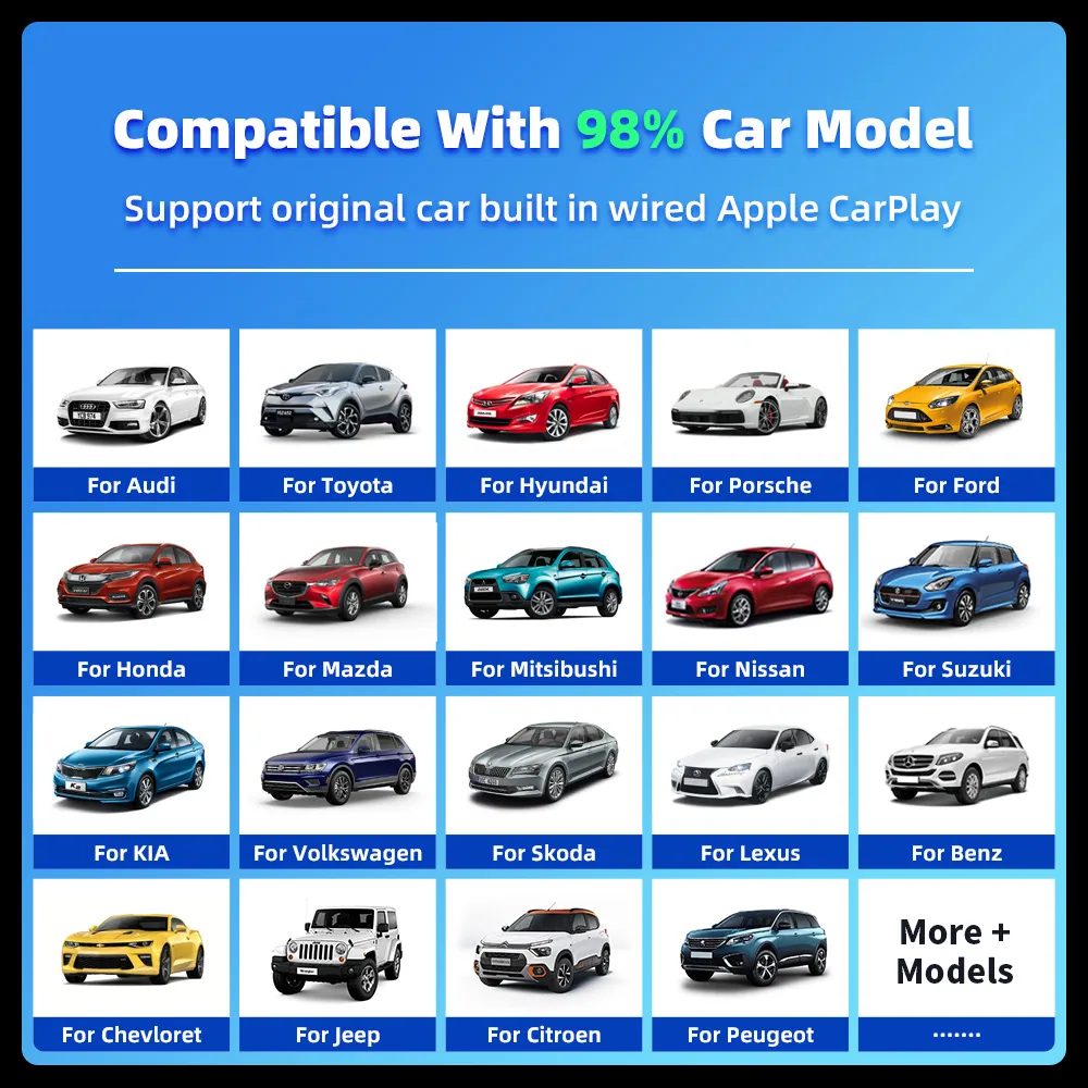 Wireless CarPlay Android auto car AI box USB conversion and Bluetooth WiFi navigation 14