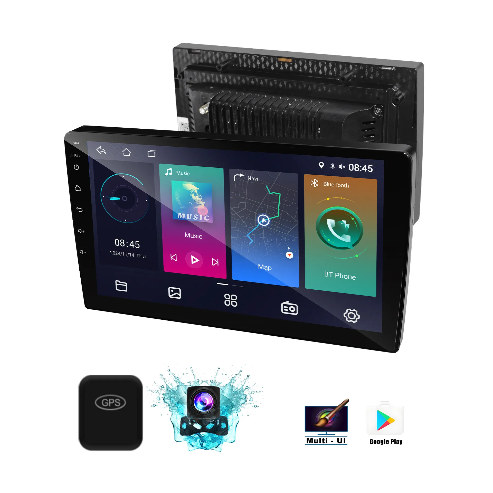 7/9 inch Android universal car GPS navigation all-in-one machine car bluetooth MP4 multimedia player carplay 4