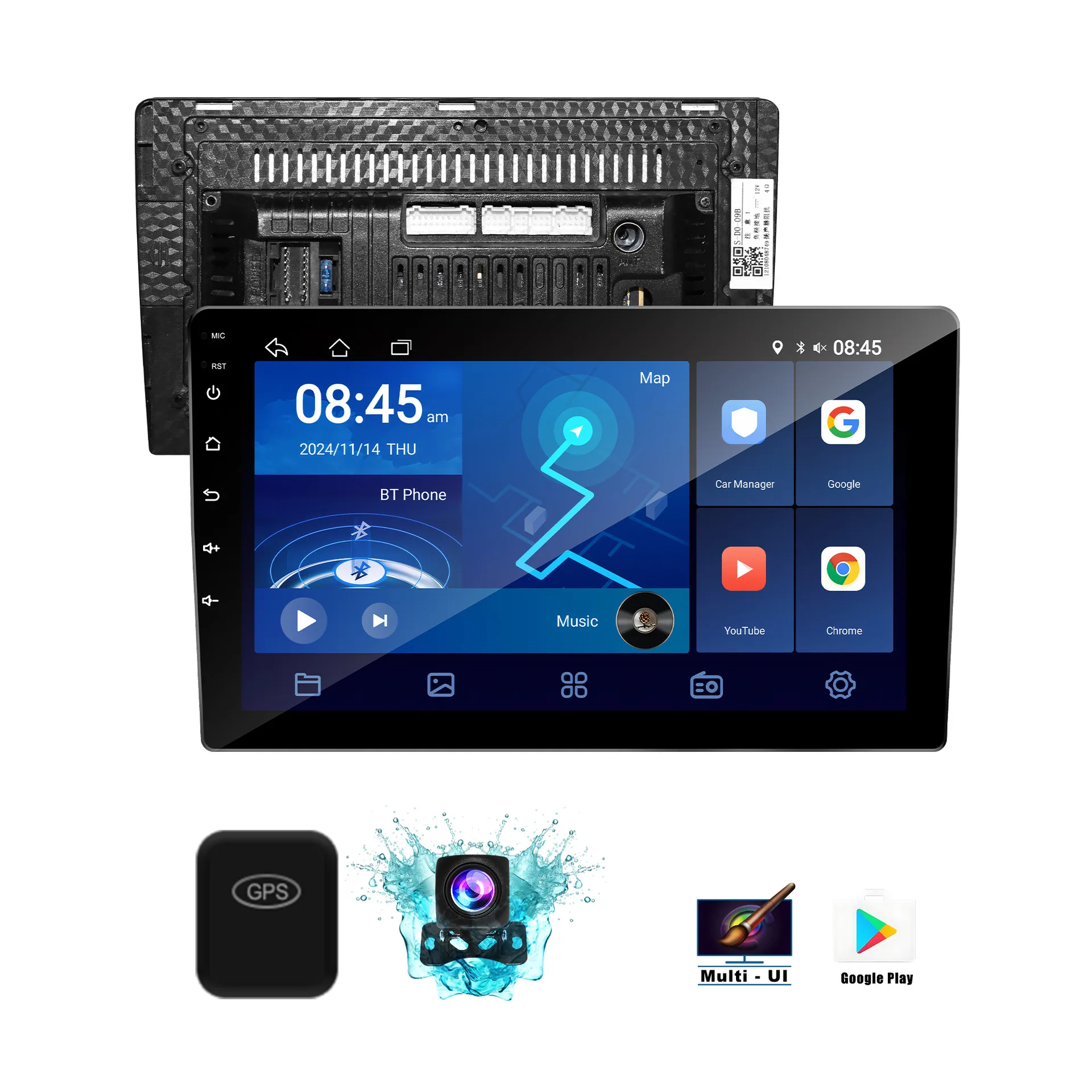 7/9 inch Android universal car GPS navigation all-in-one machine car bluetooth MP4 multimedia player carplay 5