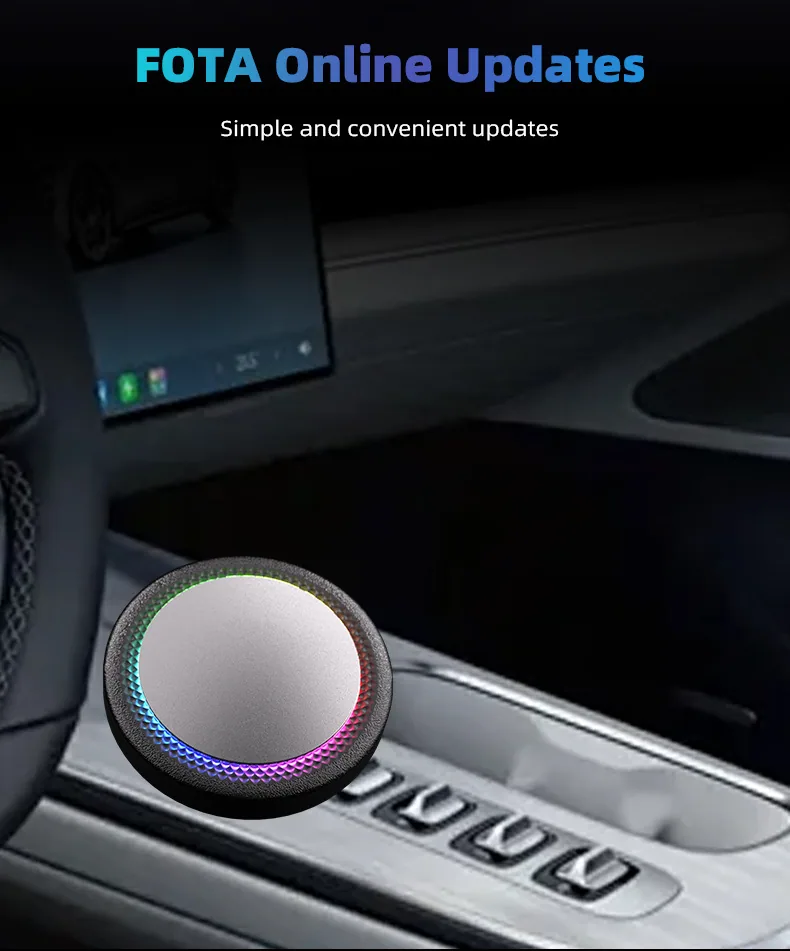 Original car wireless Bluetooth carplay wired to wireless box car Bluetooth AI box voice navigation playback 10