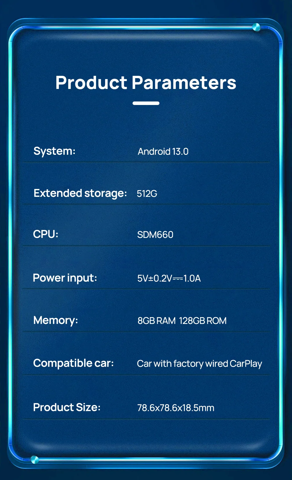 TBOX USB wireless carplay box Ai box 8+128 Qualcomm 660 16