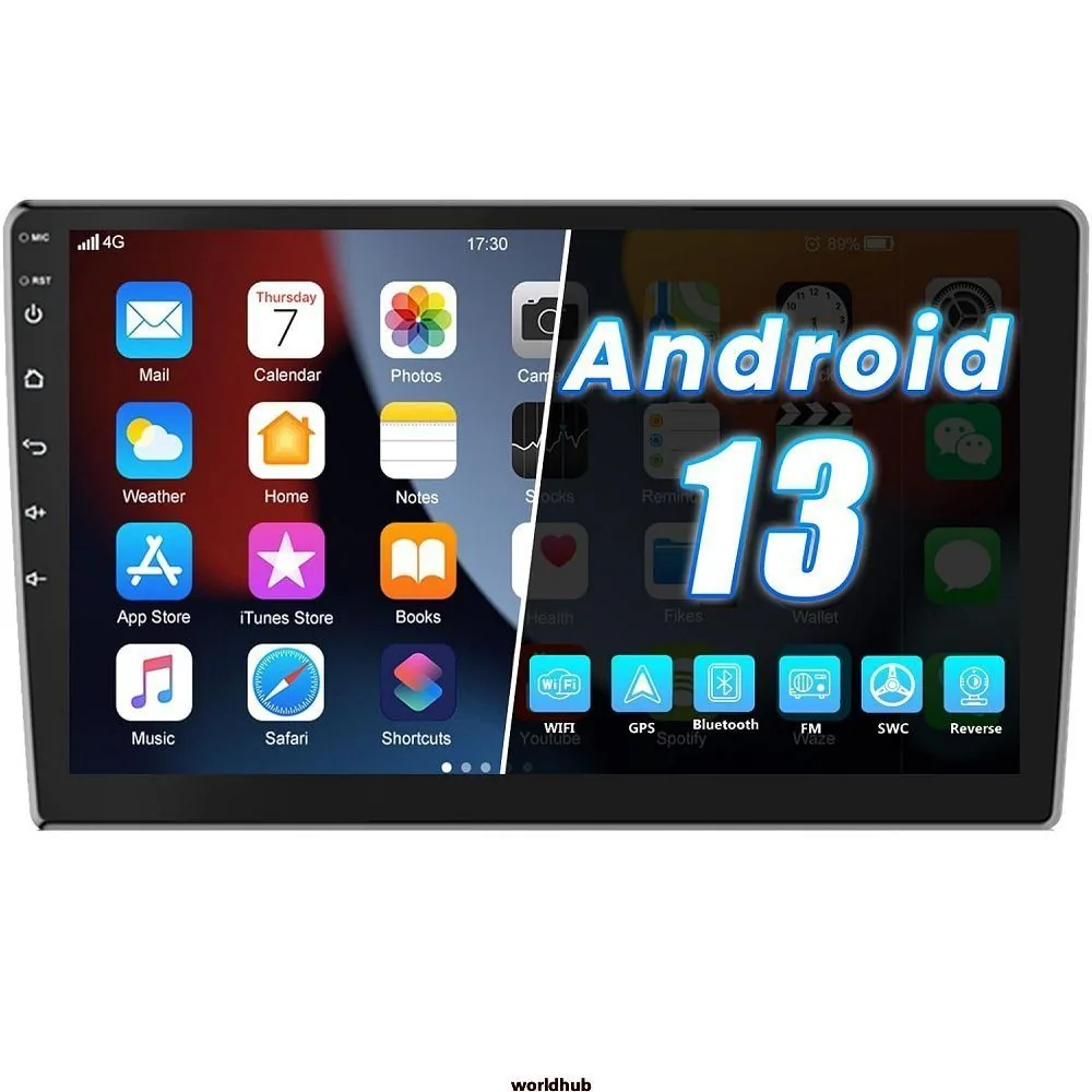 Máquina de carro universal gps android transfronteiriça mp5 player tela grande controle central tudo em um máquina carplay navegação de carro 2