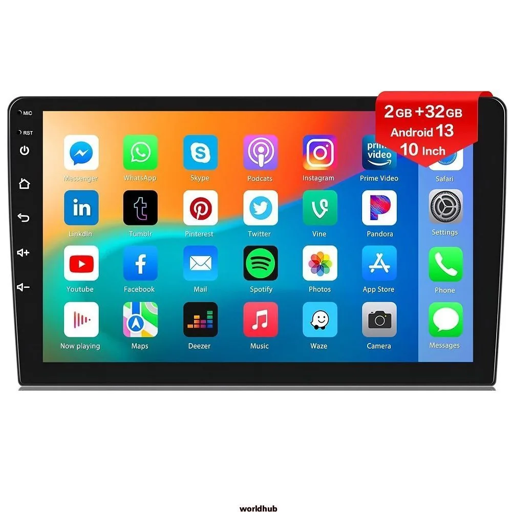 کراس مرزی 9/10 اینچی چهار/هسته هسته ای ماشین اندرویدی GPS ناوبری بی سیم carplay ماشین کنترل مرکزی ماشین همه در یک 2