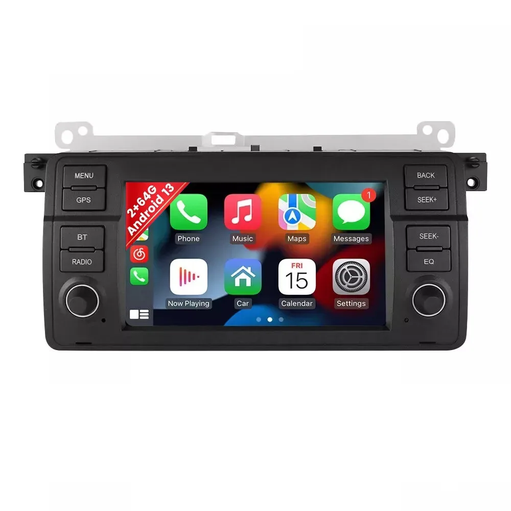 It is suitable for BMW E46 large-screen carplay car Android GPS navigation reversing image all-in-one machine in 98~06