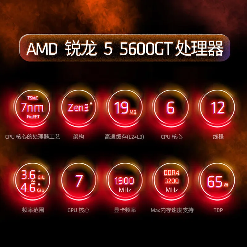 AMD Ryzen R5 5600GT Boxed CPU Processor with VEGA Core Graphics 7nm AM4 for B550 6