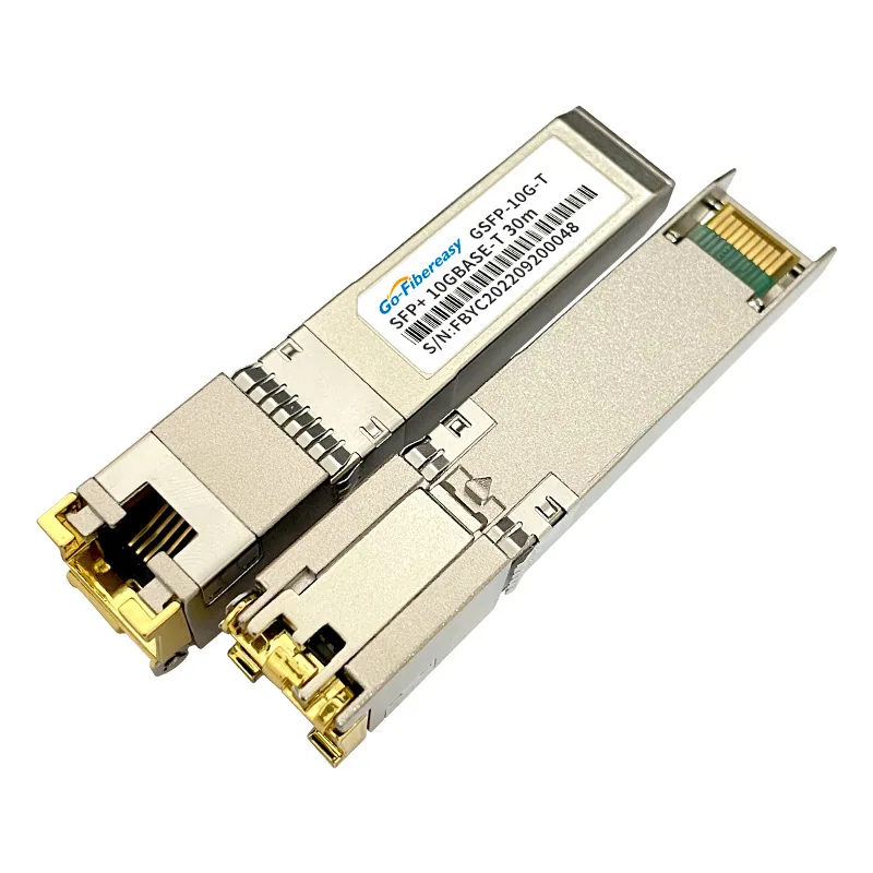 SFP 10G-T SFP ke Modul Penukaran Fotoelektrik RJ45 30m Serasi dengan Huawei 4