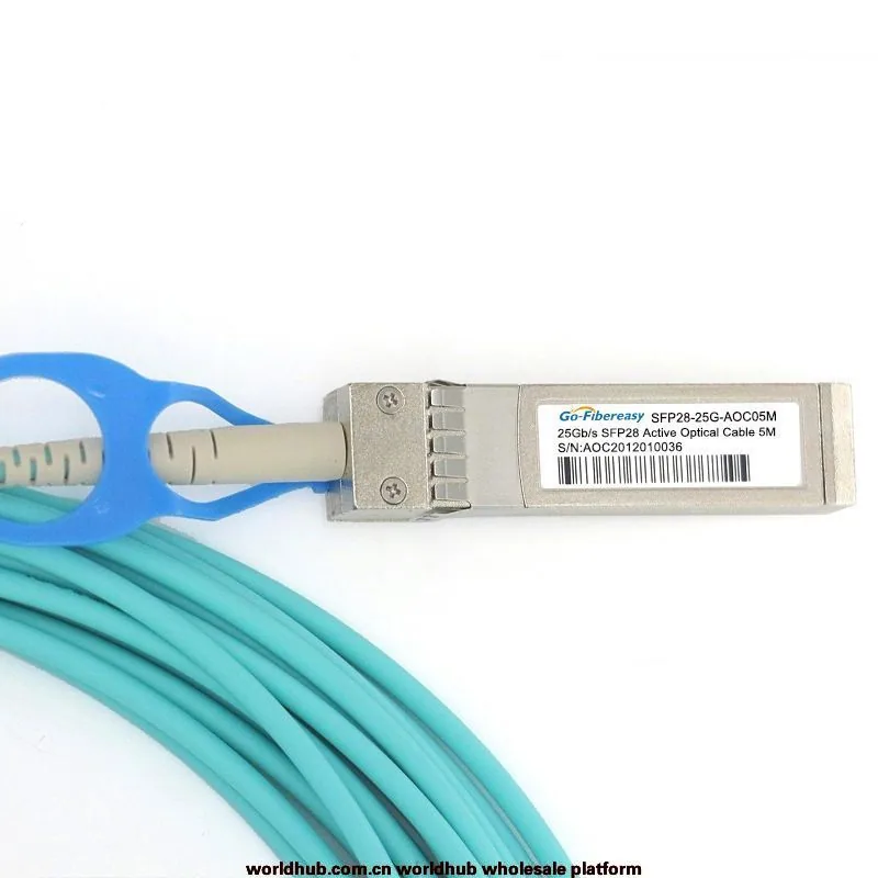 The SFP28-25G AOC active optical cable is used for data room stacking and connection cables, which are compatible with Huawei H3 3