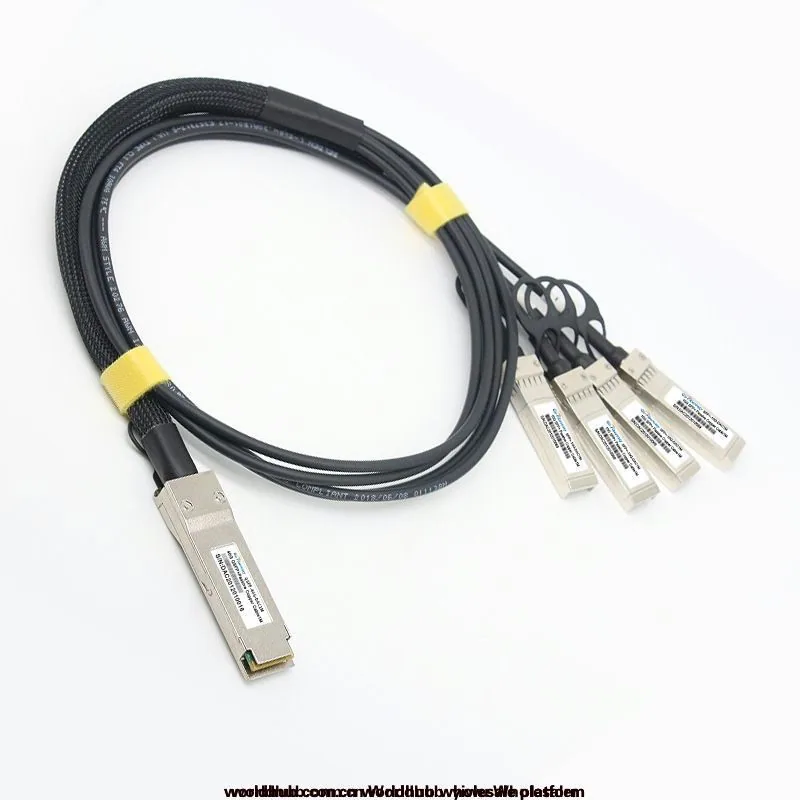 40G DAC High-Speed Cable QSFP+ to 4xSFP+ Branch Stacking Cable Passive Copper Cable is compatible with Huawei Mai