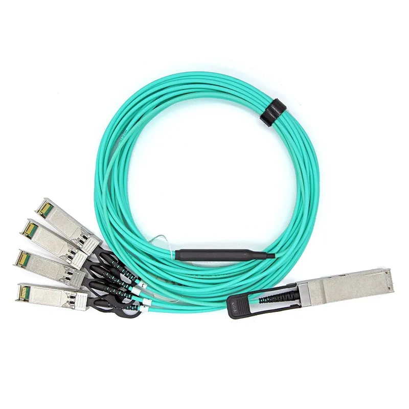Manufacturer discount 40G AOC active fiber optic cable QSFP to 1 point 4xSFP stacking cable multimode OM3 fiber optic cable 3