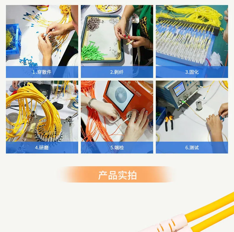 Wholesale 100 Gigabit Fiber Optic Patch Cord LC-LC Single Mode Home Monitoring Fiber Optic Pigtail Patch Cord 1m/3m Optional 21