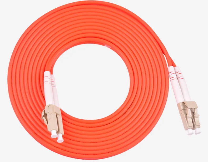 Wholesale Telecom Grade LC Multimode Dual Core Fiber Optic Patch Cord FC/ST/SC Duplex Fiber Optic Pigtail 1m3m5m Optional 20
