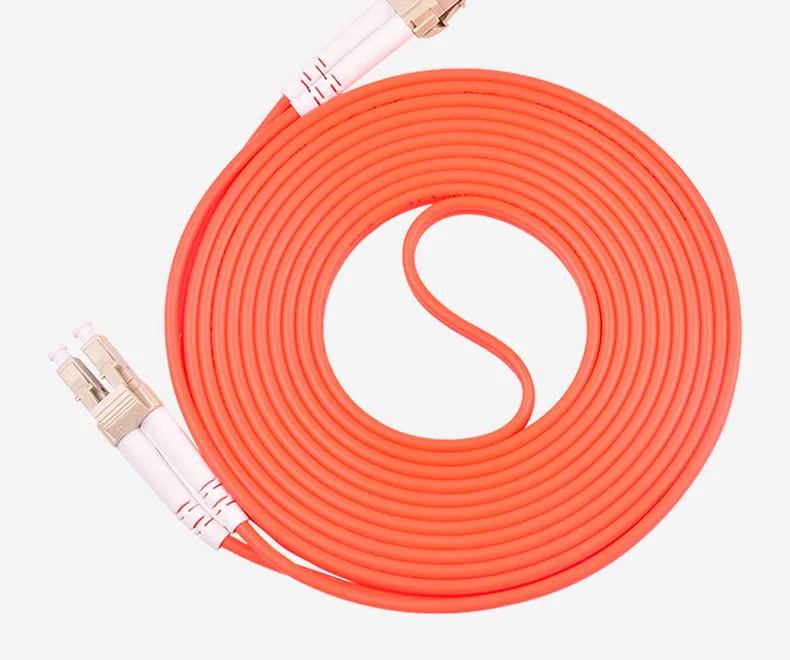 Wholesale Telecom Grade LC Multimode Dual Core Fiber Optic Patch Cord FC/ST/SC Duplex Fiber Optic Pigtail 1m3m5m Optional 19