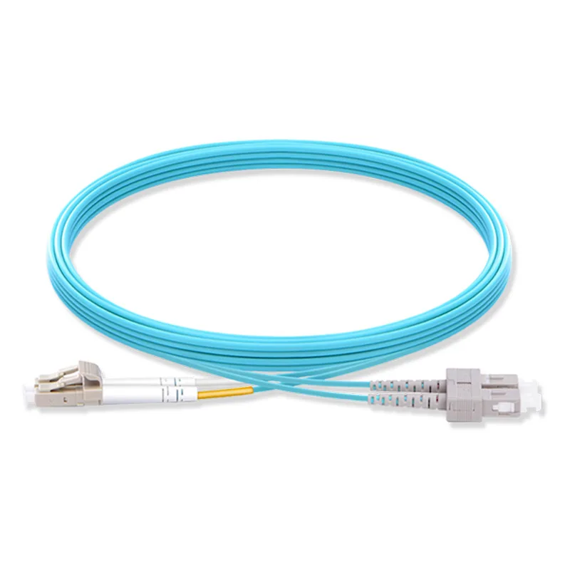 10000 Gigabit Multimode Dual Core OM3 Glasfaser-Patchkabel LC SC optisches Kabel für Telekommunikationsraum Großhandel 1 m3 m5 m optional 5