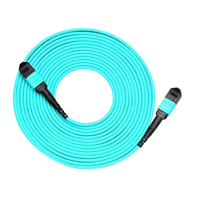 สายแพทช์ไฟเบอร์ออปติก MPO/MTP ถึง MPO มัลติ OM3 3m ไฟเบอร์ออปติก 8 Core 12 Core 24 Core Carrier Grade สายไฟเบอร์ออปติก 5
