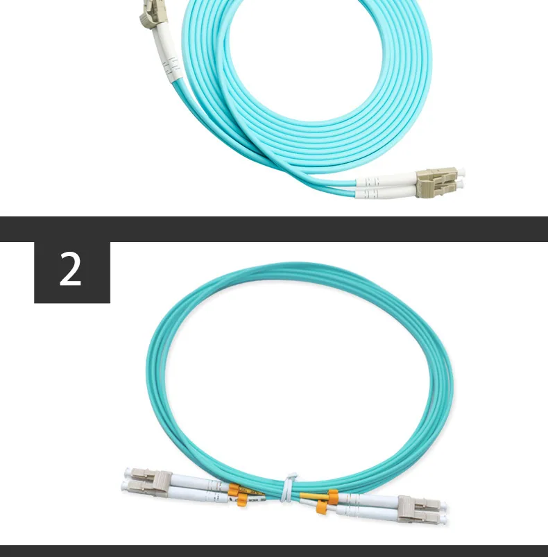 Carrier grade OM 30,000 gigabit multimode dual core fiber optic patch cord duplex LC-LC fiber optic cable 1m3m5m manufacturer wh 12