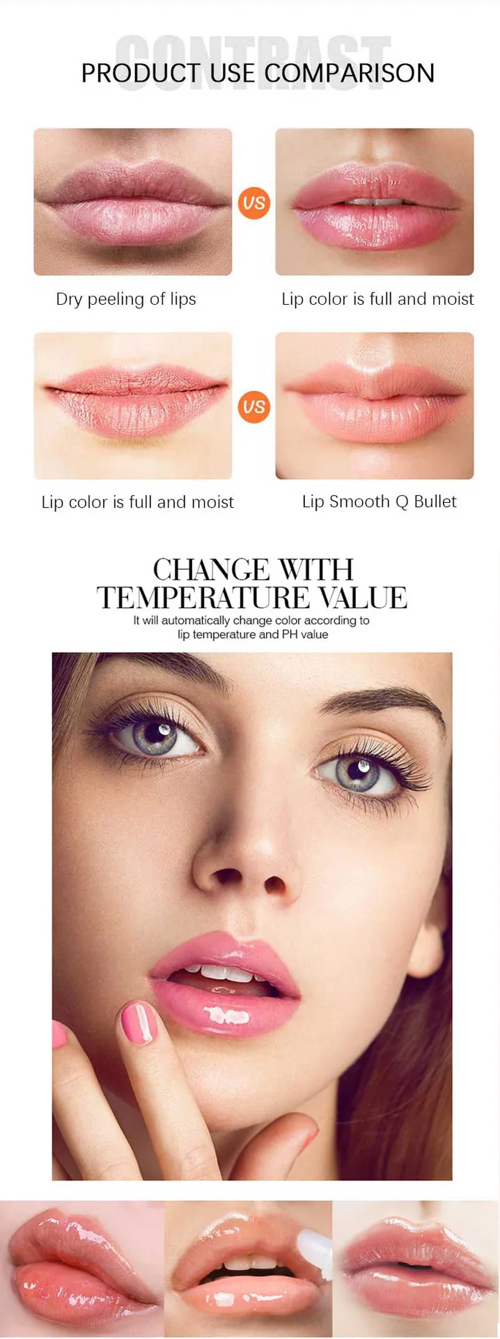 Lipstick 2-in-1 Lip Oil Amazon Popular Lip Oil YABAOLIAN Lip Balm Moisturizing Anti-Cracking Peel Lip Oil 9
