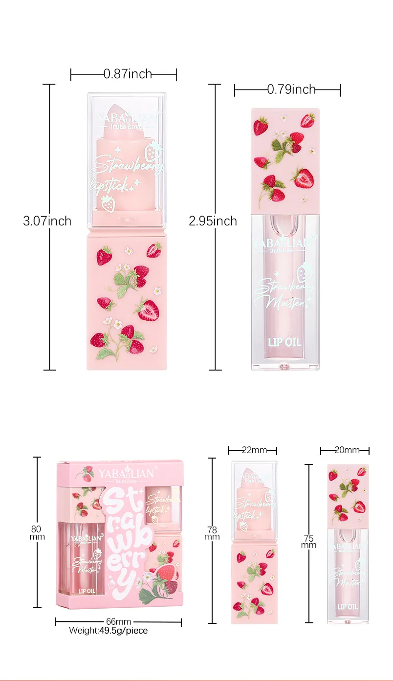 Lipstick 2-in-1 Lip Oil Amazon Popular Lip Oil YABAOLIAN Lip Balm Moisturizing Anti-Cracking Peel Lip Oil 7