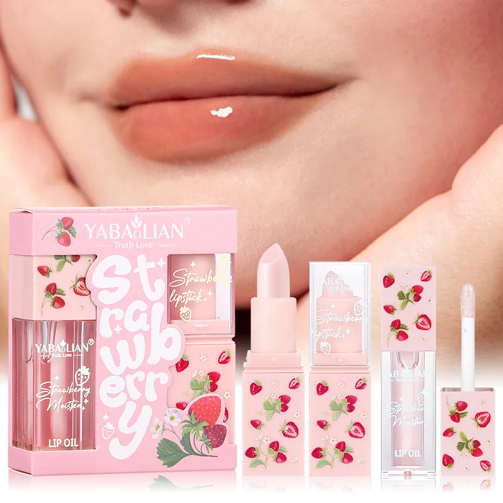 Lipstick 2-in-1 Lip Oil Amazon Popular Lip Oil YABAOLIAN Lip Balm Moisturizing Anti-Cracking Peel Lip Oil 2