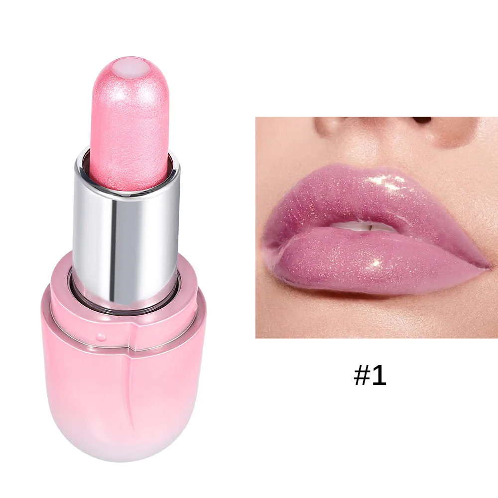 Jelly lipstick amazon baolishi long-lasting non-stick cup lipstick shiny non-fading fluorescent sandwich lipstick
