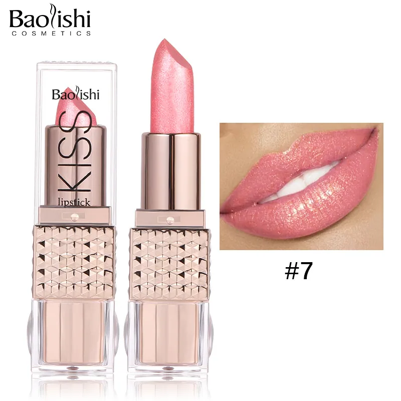 Pearlescent lipstick cross-border makeup Amazon hit BAOLISHI matte lipstick non-stick cup moisturizing matte lipstick 7