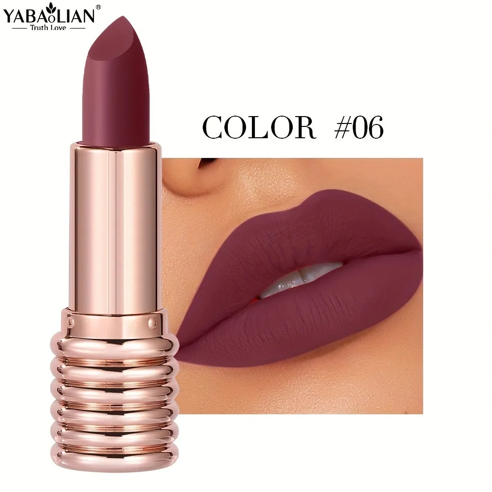Matte lipstick, AliExpress explosive yabaolian long-lasting color retention, waterproof lipstick, matte velvet lip gloss, lipsti 6
