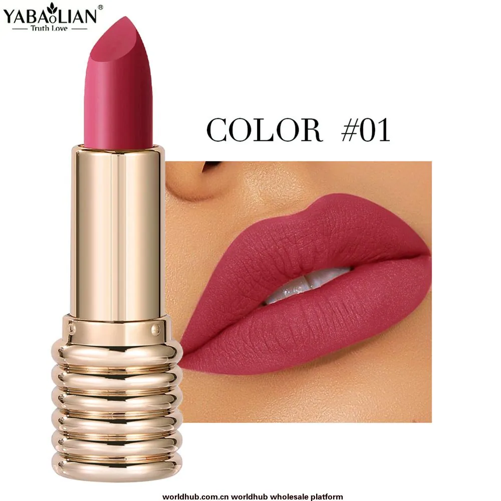Matte lipstick, AliExpress explosive yabaolian long-lasting color retention, waterproof lipstick, matte velvet lip gloss, lipsti