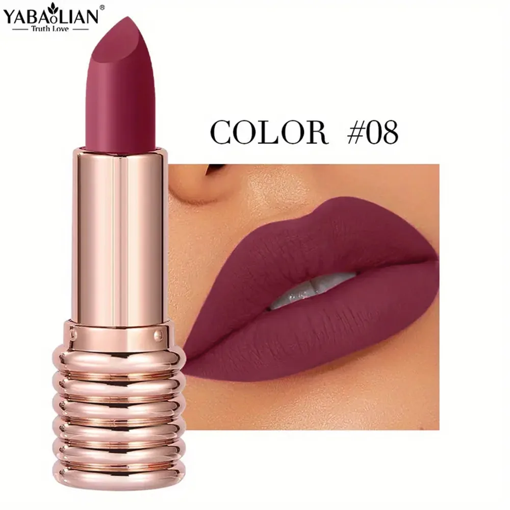 Matte lipstick, AliExpress explosive yabaolian long-lasting color retention, waterproof lipstick, matte velvet lip gloss, lipsti 8