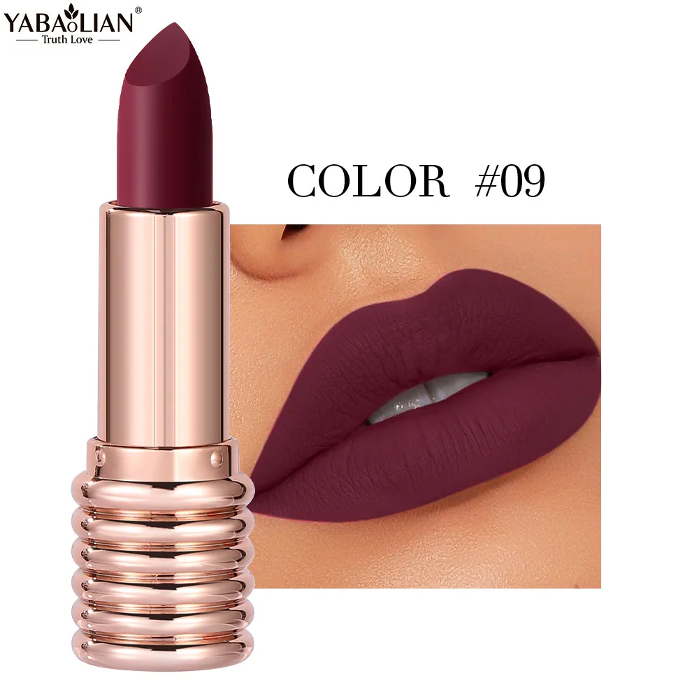 Matte lipstick, AliExpress explosive yabaolian long-lasting color retention, waterproof lipstick, matte velvet lip gloss, lipsti 9