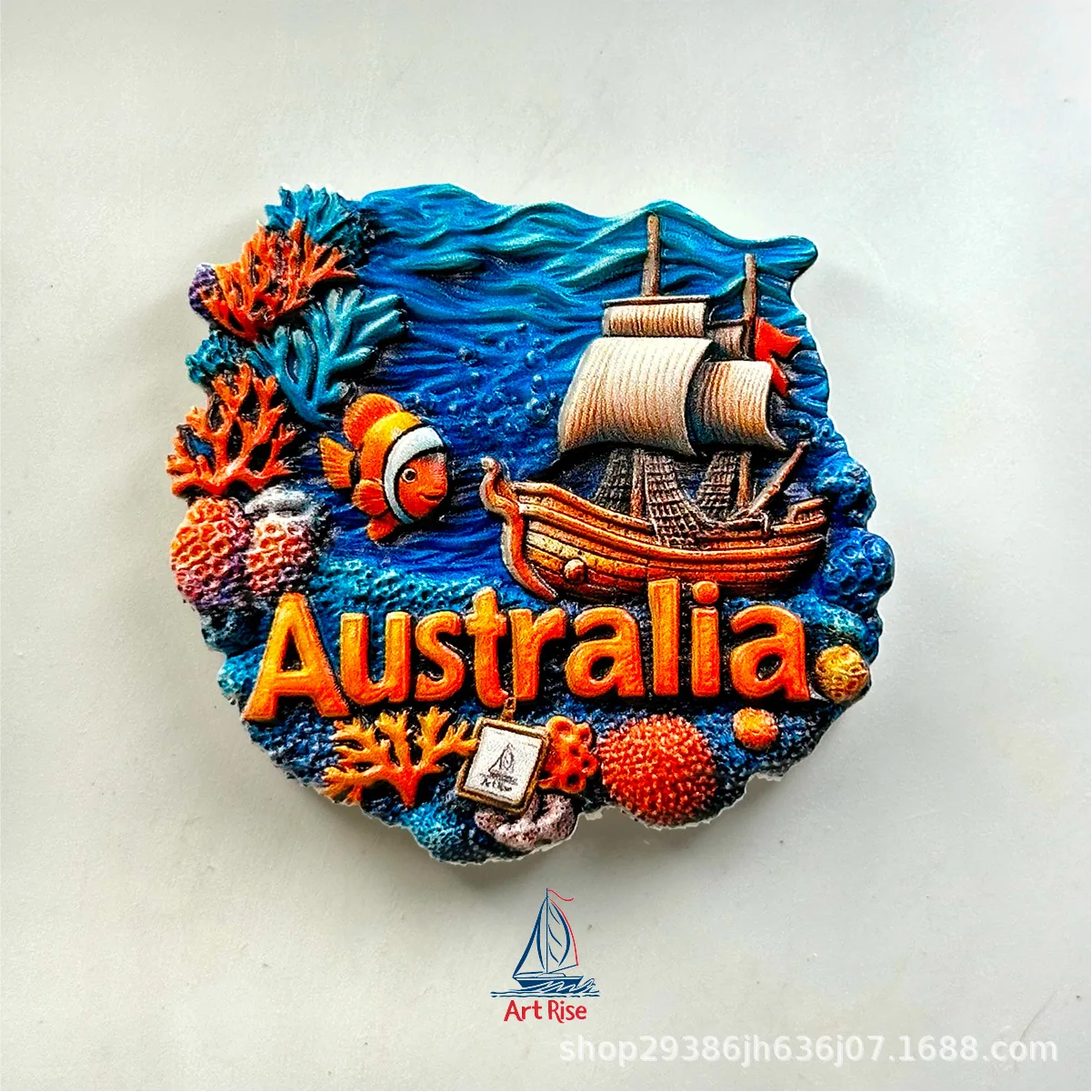 Fridge magnets Australia Australian home travel commemorative decoration mood stabilization resin magnetic souvenir gifts 4